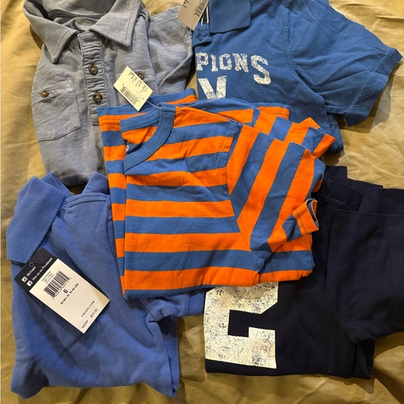 5 shirt Bundle of Back to School 5 NWT Chaps, Gymboree and Children’s Place - Picture 1 of 10
